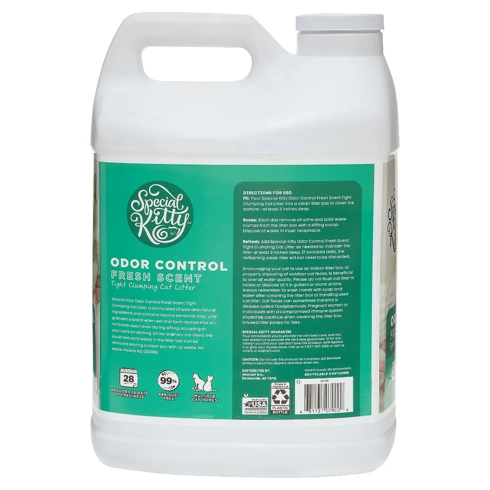 Clumping Cat Litter Clay Fresh Scent Odor Control 4-Pack