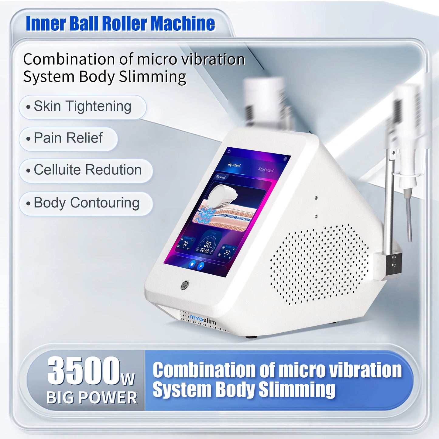 MYOSLIM 200Hz Infrared Vacuum Roller For Body Contouring