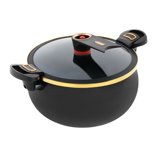Iron Micro Pressure Cooker With Auto Release Valve Non Stick