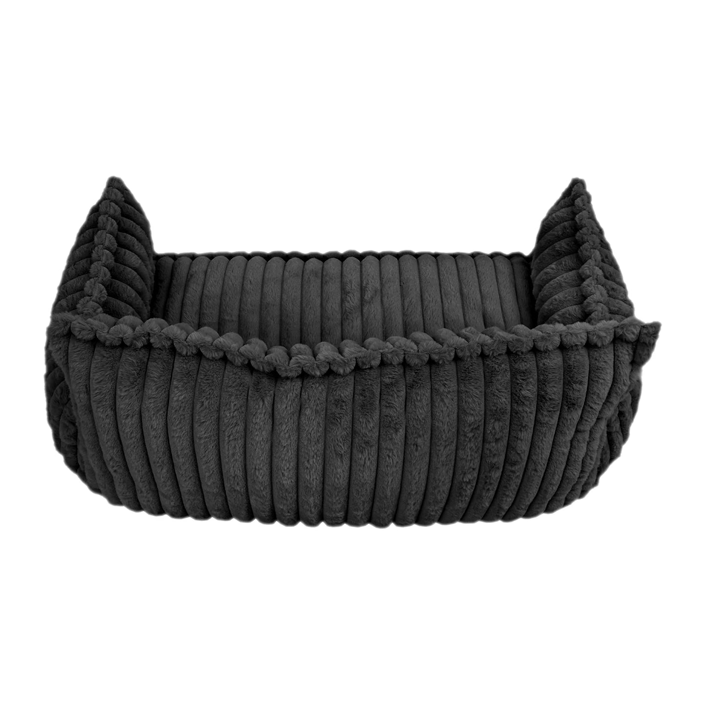 Pet Couch with Removable Washable Cover, Plush Support Bed for Cats and Dogs, Calming Couch for Pets
