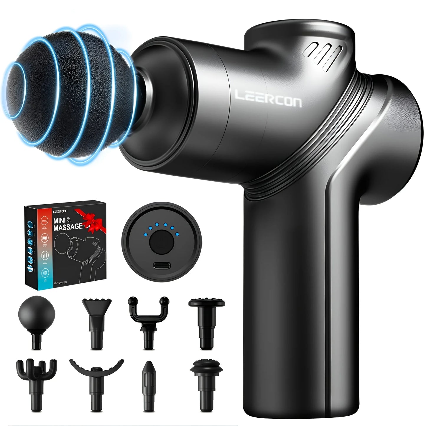 LEERCON Mini Muscle Massage Gun Silent Deep Tissue Relief