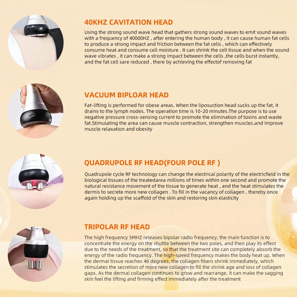 Moonic Beauty 4 In 1 Cavitation Body Slimming Vacuum Machine