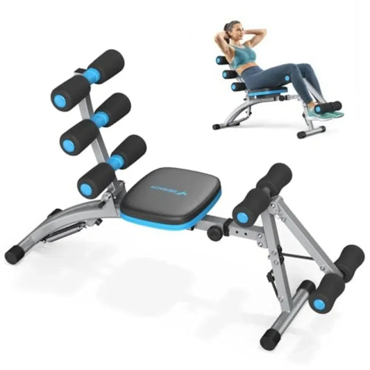 Adjustable Home Gym Ab Bench Trainer With Padded Support
