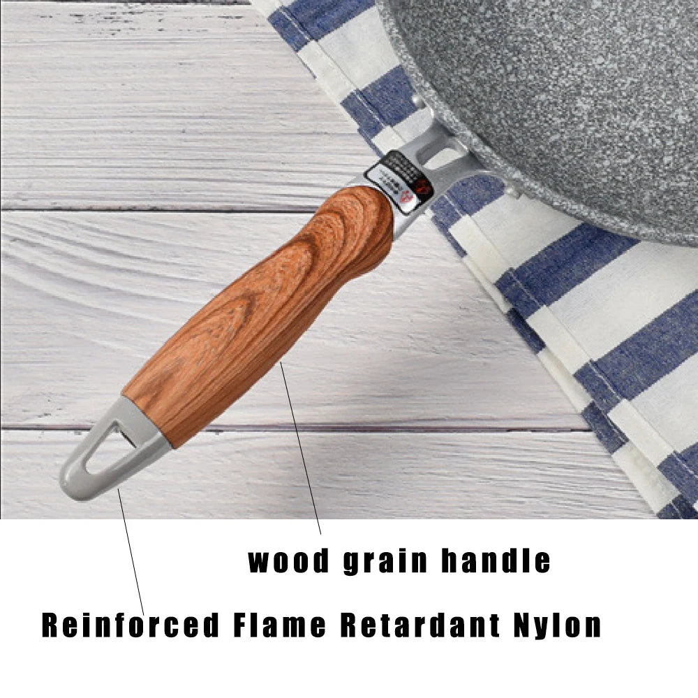 Stone Nonstick Frying Wok Pan Induction Skillet Cookware