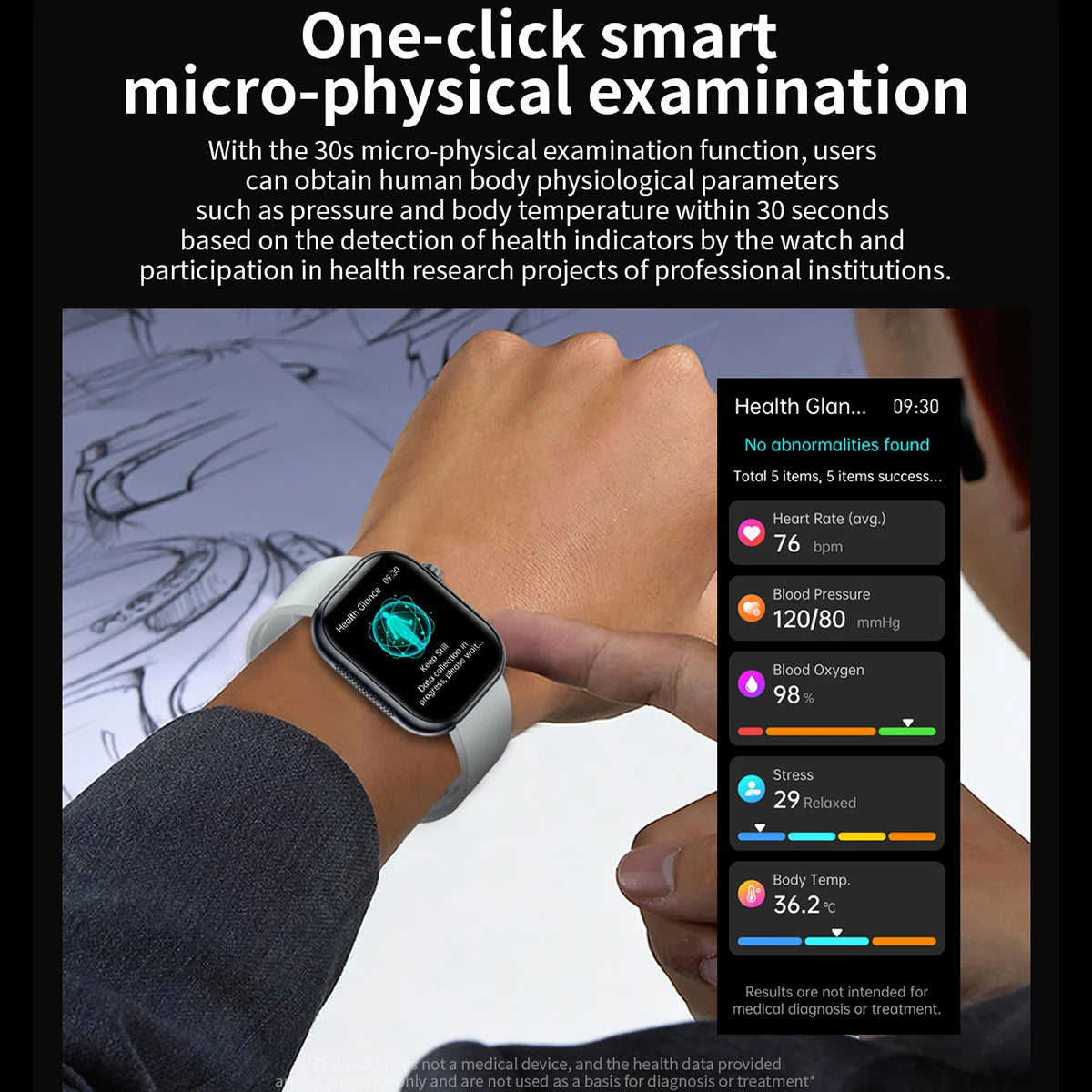 2026 New AI Healthy Diagnose ECG+PPG Smart Watch Blood Lipid Uric Acid Bluetooth Call Blood Pressure Health Smartwatch Women