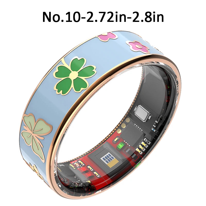 UouNeaCo Smart Ring Dragonfly Lotus Activity Tracker
