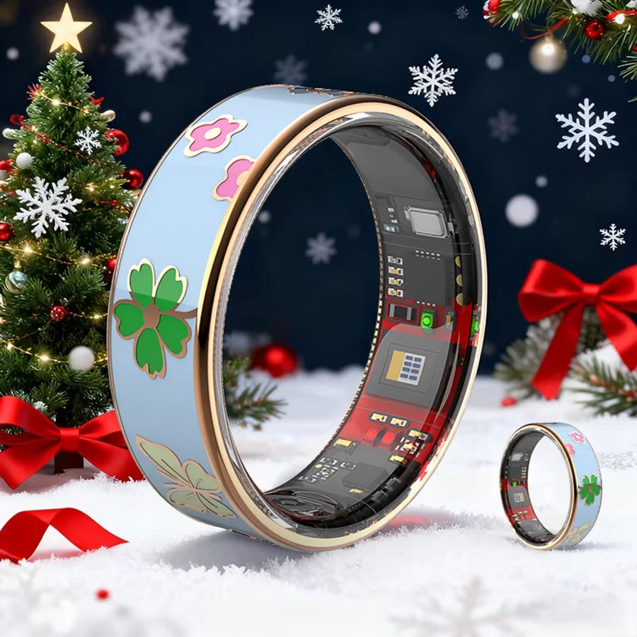 UouNeaCo Smart Ring Dragonfly Lotus Activity Tracker