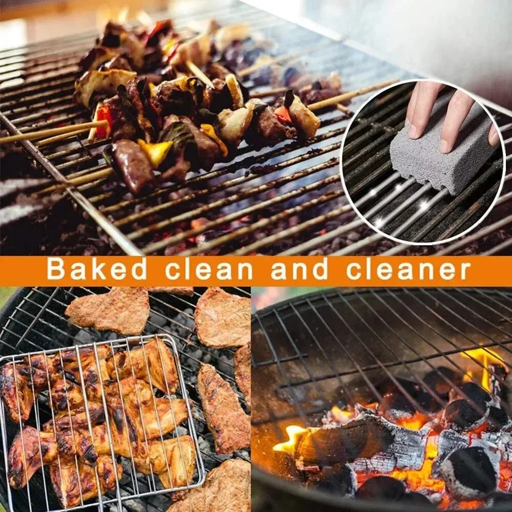 BBQ Grill Cleaning Stone Set 4-Piece Pumice Block