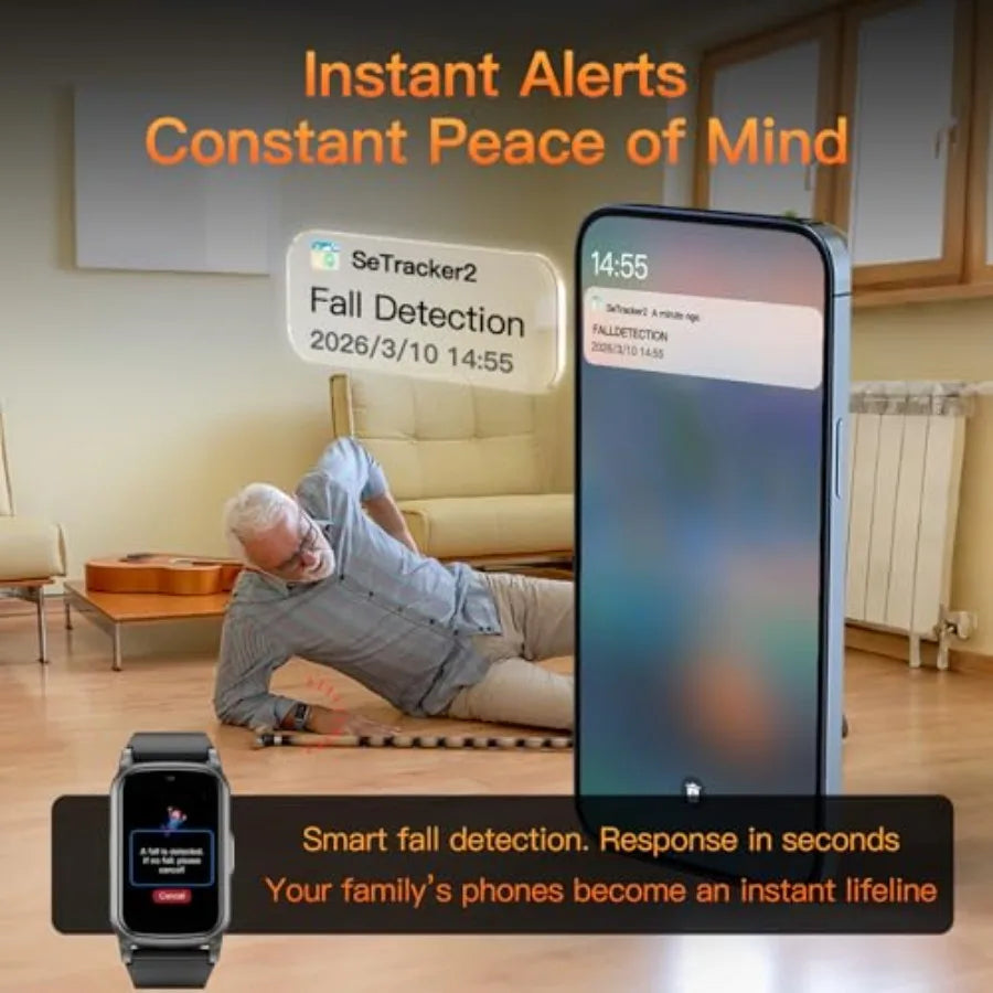 Senior Smart Watch With Fall Detection Video Call And SOS