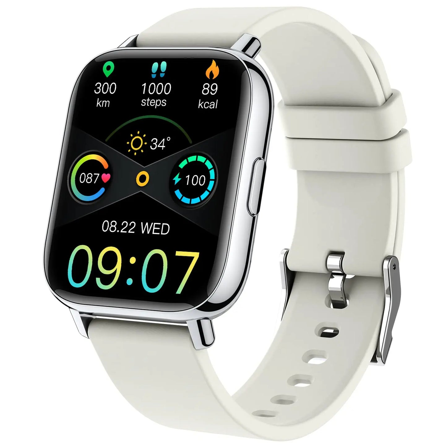 Jxrev Smart Watch Fitness Tracker With Touchscreen