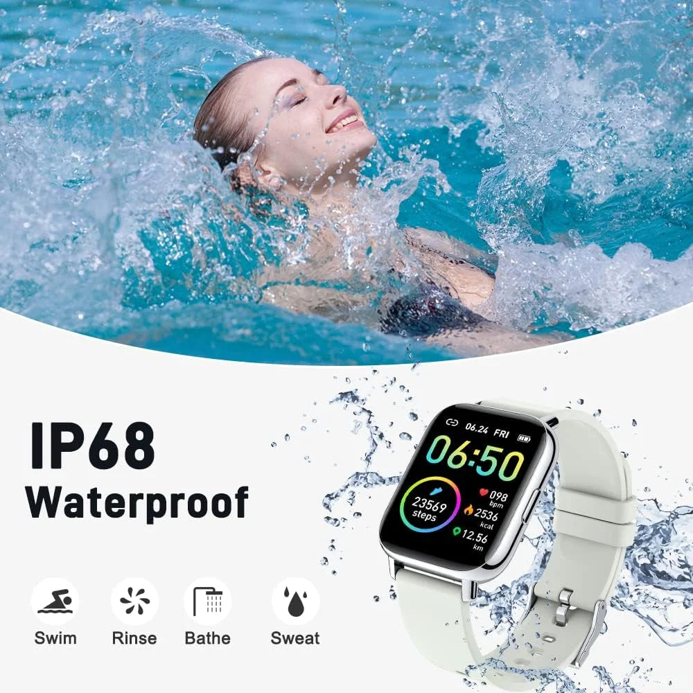 Jxrev Smart Watch Fitness Tracker With Touchscreen