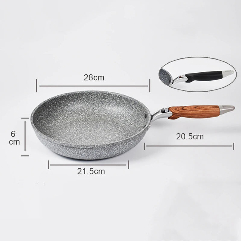 Stone Nonstick Frying Wok Pan Induction Skillet Cookware