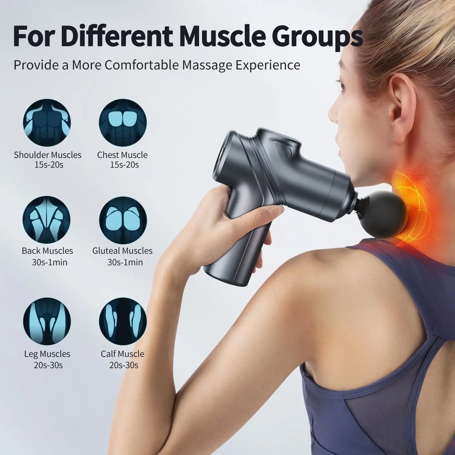 LEERCON Mini Muscle Massage Gun Silent Deep Tissue Relief