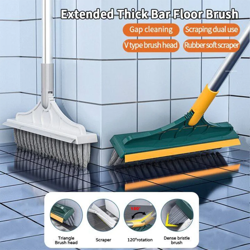 3 In 1 Cleaning Brush With Rotating Floor Brush