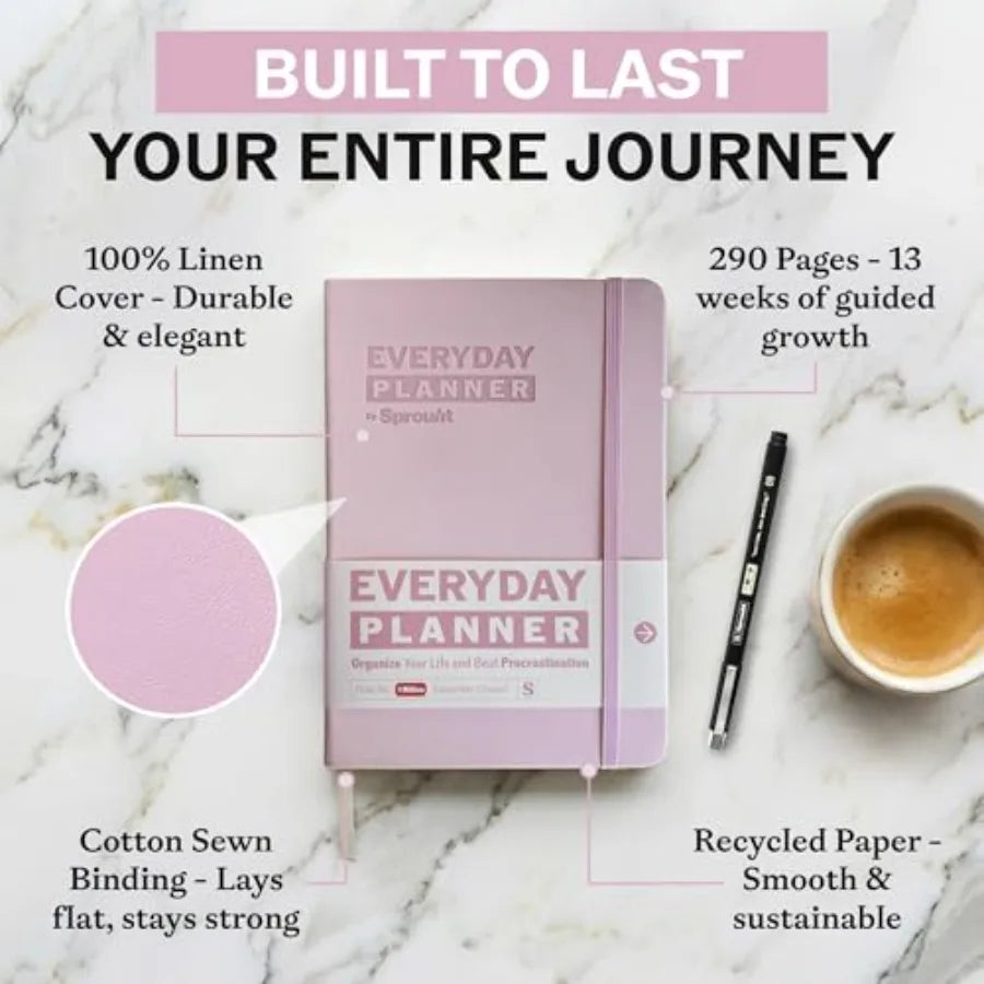 Undated Daily Planner 90 Day Productivity Journal