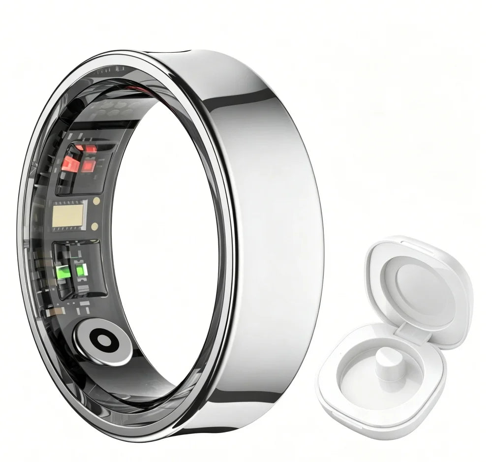 R09 Smart Ring Health Monitor, Multi Sport, Skin Temp, 5ATM
