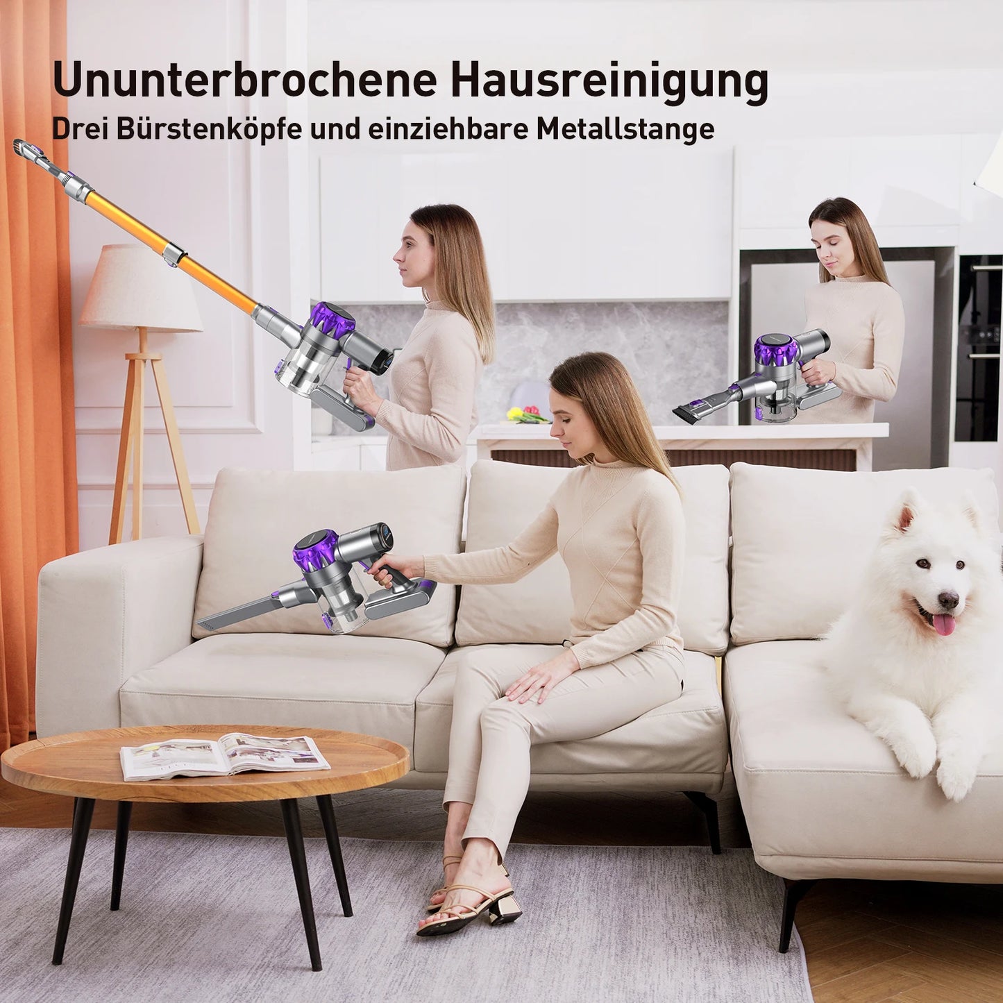 INSE YISORA Cordless Vacuum Cleaner 40KPa Suction