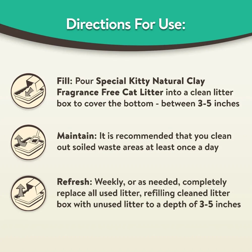 Clumping Cat Litter Clay Fresh Scent Odor Control 4-Pack