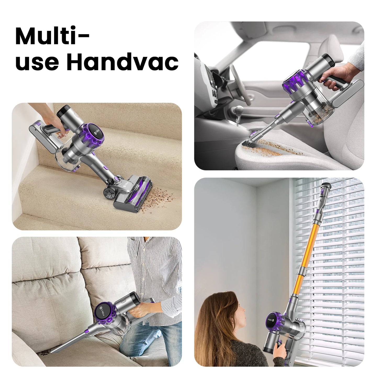 INSE YISORA Cordless Vacuum Cleaner 40KPa Suction