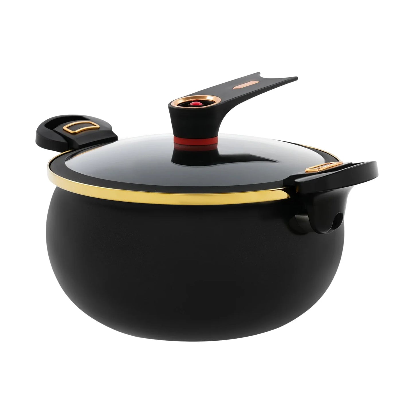 Iron Micro Pressure Cooker With Auto Release Valve Non Stick