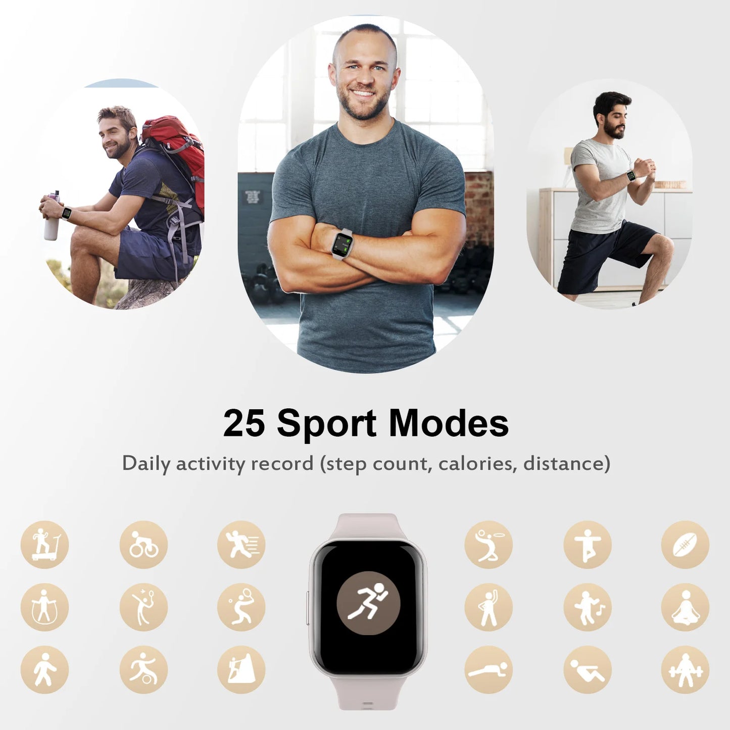 Nerunsa Smart Watch Fitness Tracker For Men And Women