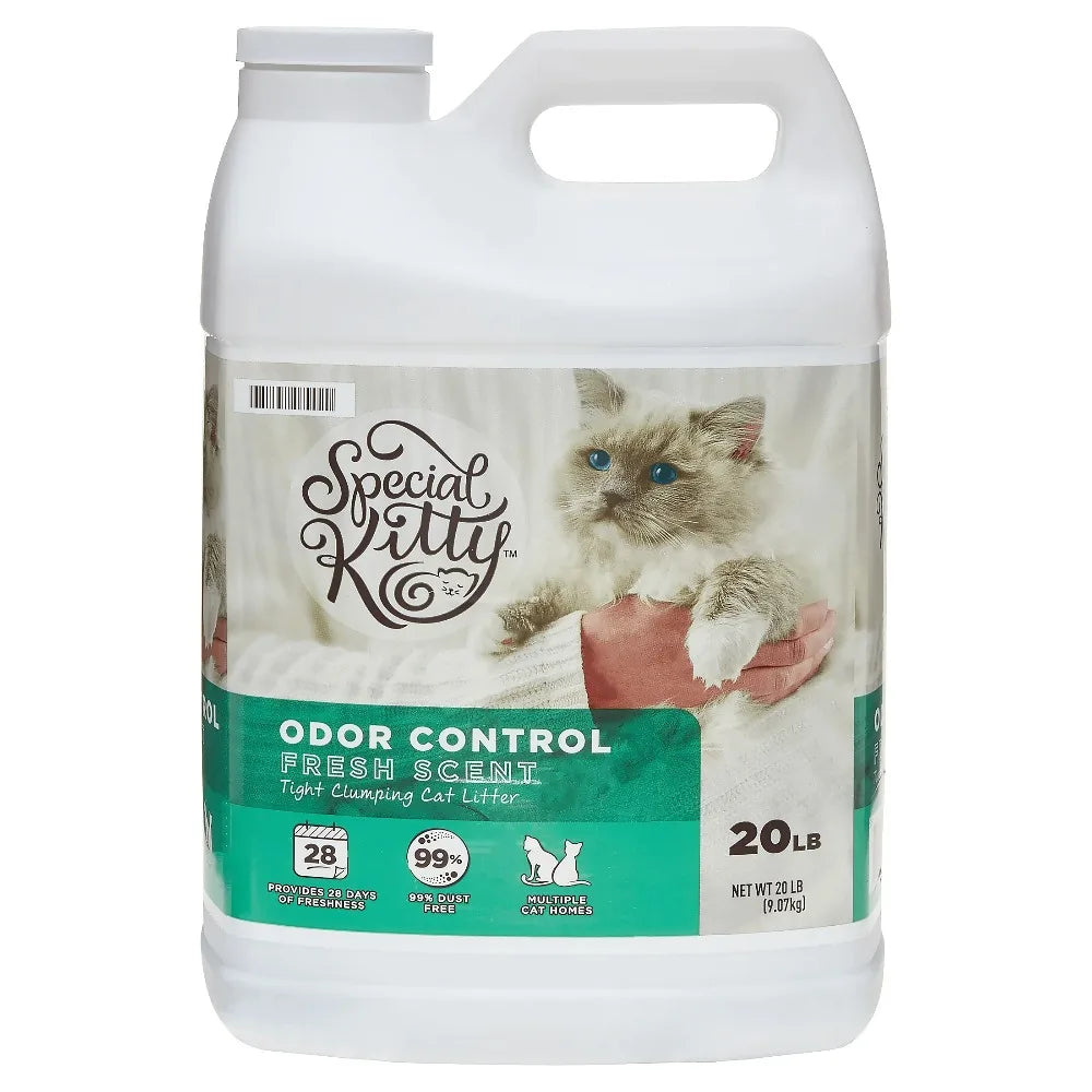 Clumping Cat Litter Clay Fresh Scent Odor Control 4-Pack