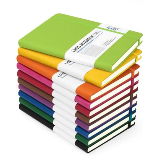 Hardcover Lined Journals 200 Pages Bulk Pack