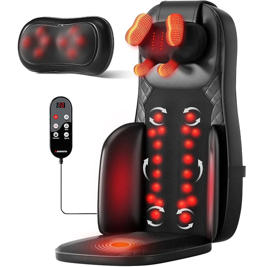 HIMOUTA 3-in-1 Shiatsu Massage Cushion Neck And Back Heat