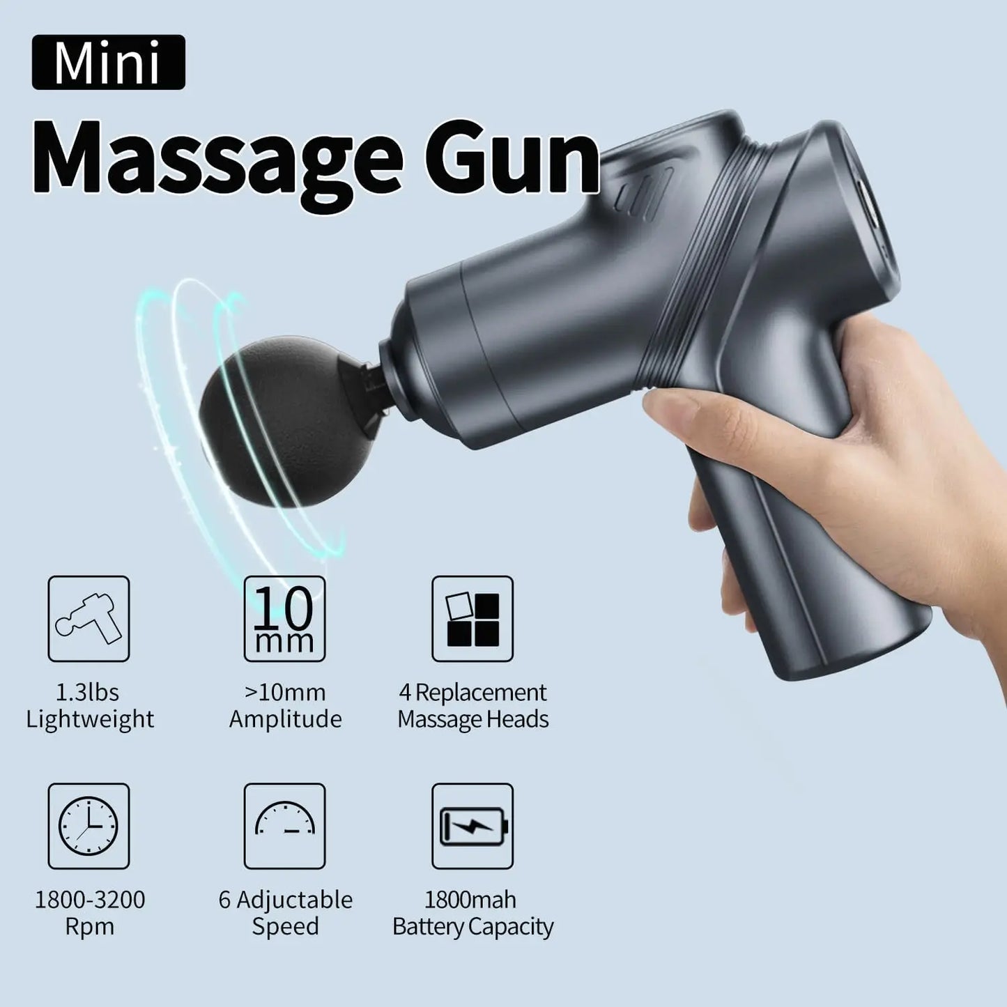 LEERCON Mini Muscle Massage Gun Silent Deep Tissue Relief