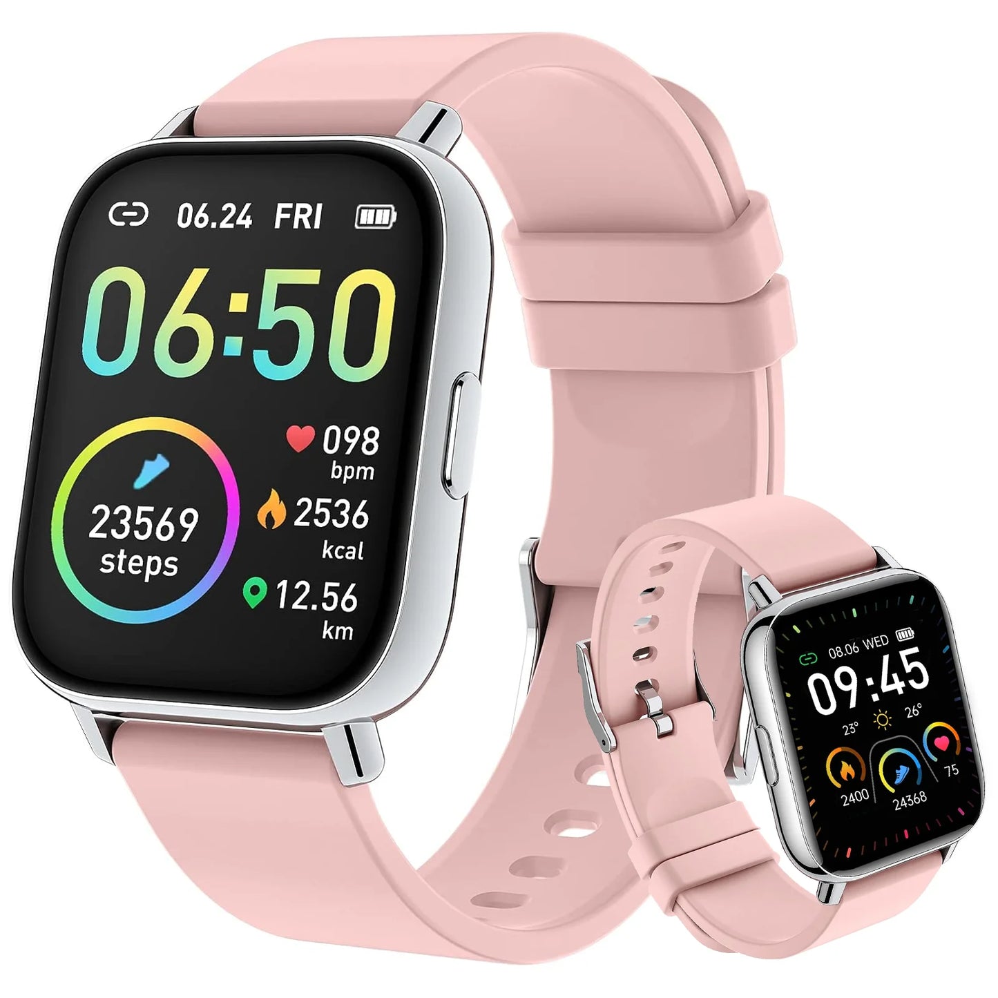 Jxrev Smart Watch Fitness Tracker 1.69 Inch Touchscreen