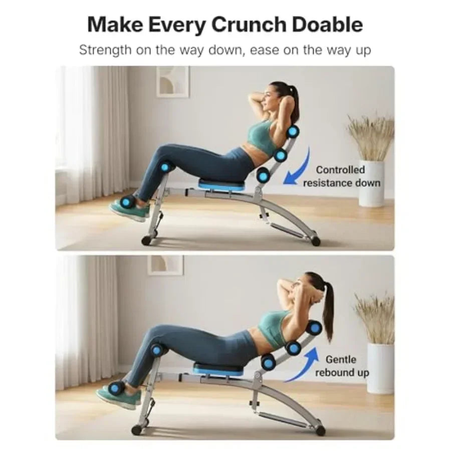 Adjustable Home Gym Ab Bench Trainer With Padded Support