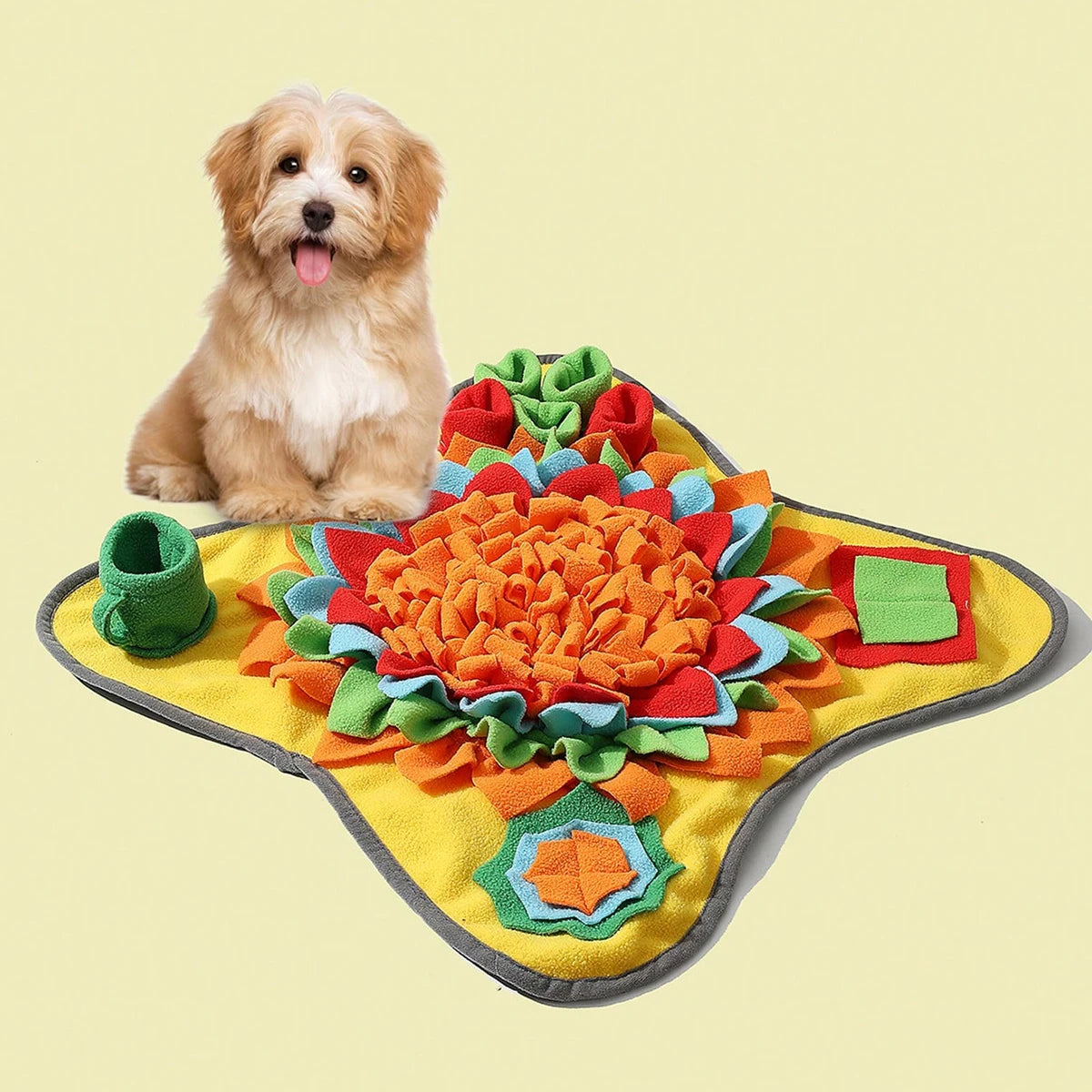 Pet Snuffle Mat for Dogs,Interactive Feed Puzzle for Boredom Comfort and softness